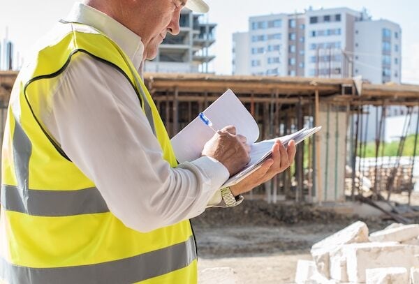 Foreman inspecting construction site. What is an ITP in construction