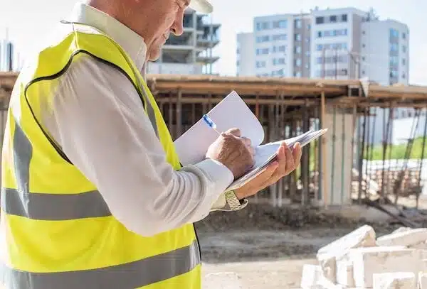 Foreman inspecting construction site. What is an ITP in construction
